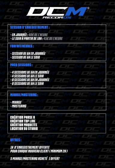 Nos Prestations en studio